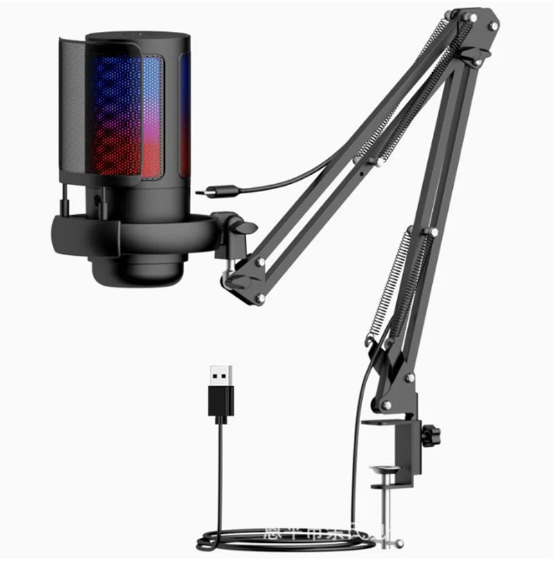 Elevate Your Streaming Experience with the ME6S RGB USB Condenser Microphone – Perfect for Gaming and Podcasting!