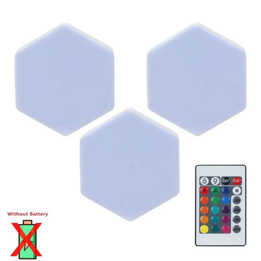 Illuminate Your Space with 3/6Pcs Touch Control Hexagonal LED Wall Lights - Creative Honeycomb Night Lights for Any Occasion