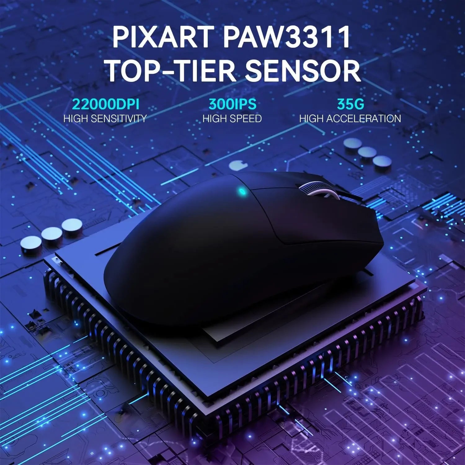 Elevate Your Gaming Experience with the ATTACK SHARK X11 Lightweight Wireless Gaming Mouse - 22K DPI, RGB Charging Dock, and Versatile Connectivity