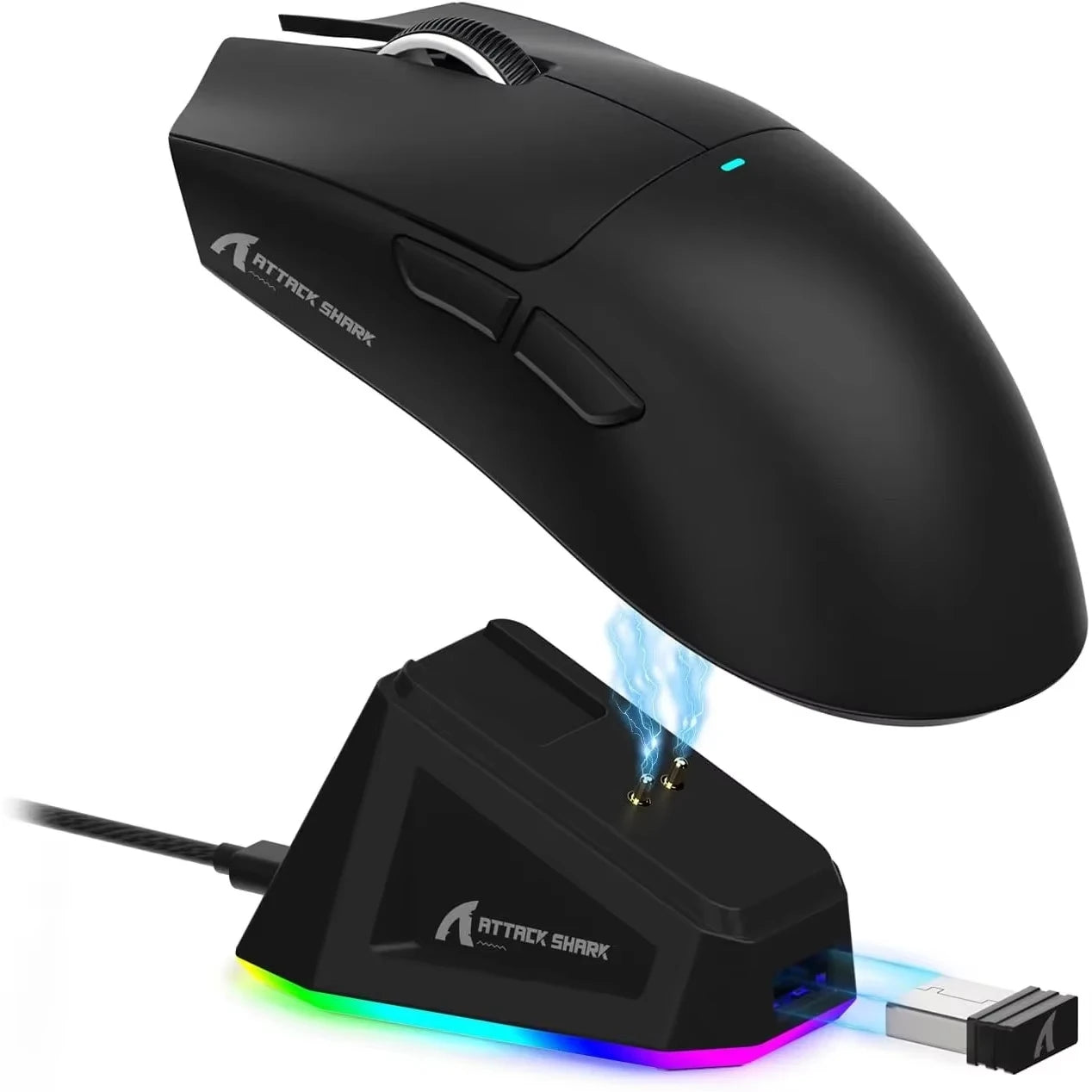 Elevate Your Gaming Experience with the ATTACK SHARK X11 Lightweight Wireless Gaming Mouse - 22K DPI, RGB Charging Dock, and Versatile Connectivity
