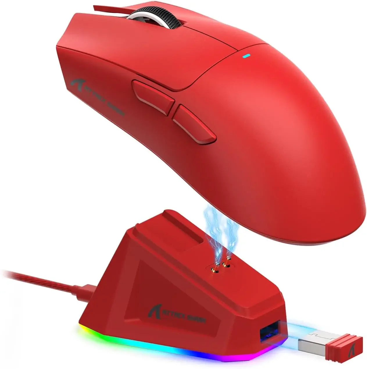 Elevate Your Gaming Experience with the ATTACK SHARK X11 Lightweight Wireless Gaming Mouse - 22K DPI, RGB Charging Dock, and Versatile Connectivity