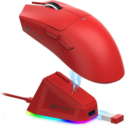 Elevate Your Gaming Experience with the ATTACK SHARK X11 Lightweight Wireless Gaming Mouse - 22K DPI, RGB Charging Dock, and Versatile Connectivity