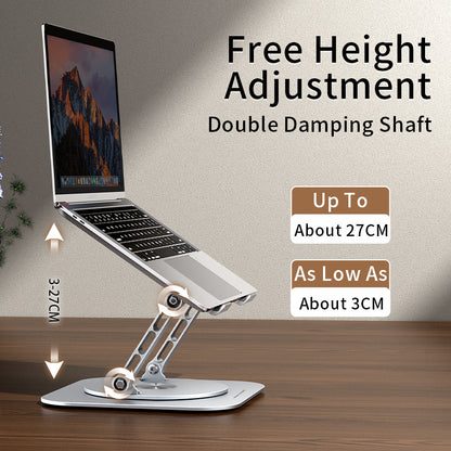 LS652 Double Pole Support Infinite Rotating Notebook Stand