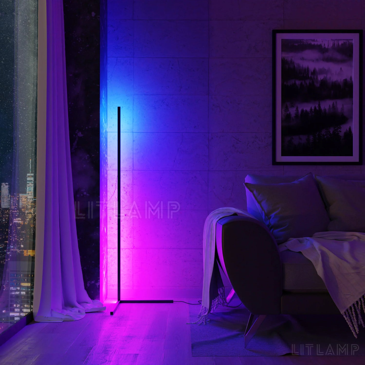 Illuminate Your Space with the Color-Changing LED Litlamp™ - The Ultimate Mood Enhancer